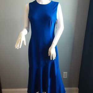 Calvin Klein High Low Wrap Hem Dress